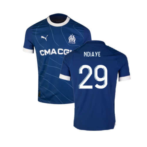 2023-2024 Marseille Authentic Away Shirt (Ndiaye 29)