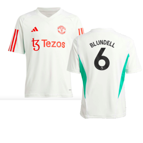 2023-2024 Man Utd Training Jersey (White) - Kids (Blundell 6)