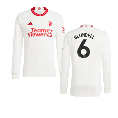 2023-2024 Man Utd Long Sleeve Third Shirt (Blundell 6)