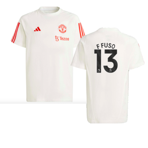 2023-2024 Man Utd Training Tee (White) - Kids (F Fuso 13)