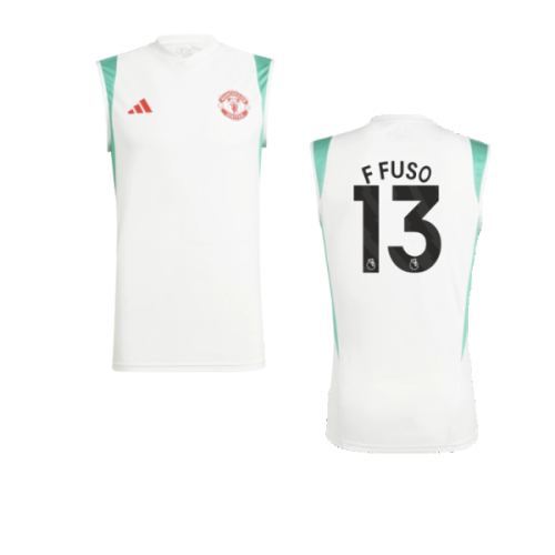 2023-2024 Man Utd Sleeveless Jersey (White) (F Fuso 13)