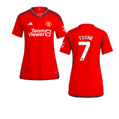 2023-2024 Man Utd Authentic Home Shirt (Ladies) (Toone 7)