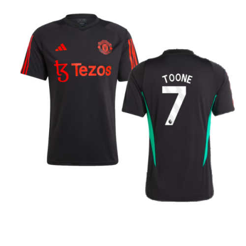2023-2024 Man Utd Training Jersey (Black) (Toone 7)