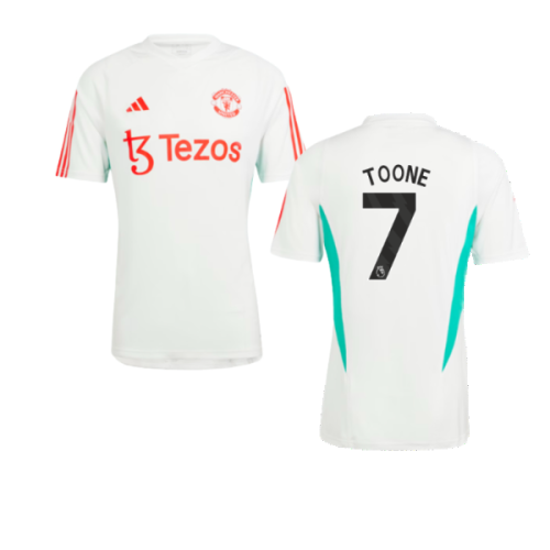 2023-2024 Man Utd Training Jersey (White) (Toone 7)
