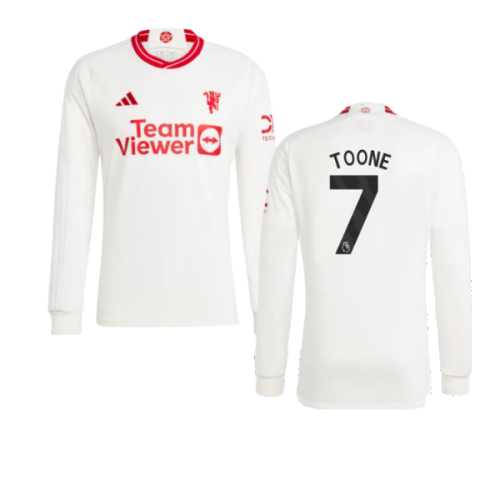 2023-2024 Man Utd Long Sleeve Third Shirt (Toone 7)