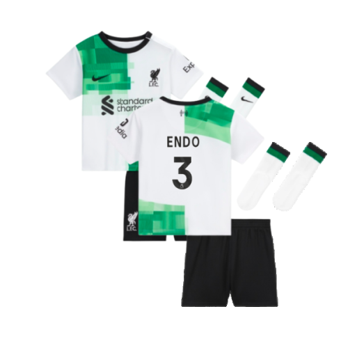 2023-2024 Liverpool Away Little Boys Mini Kit (Endo 3)