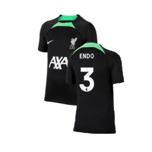 2023-2024 Liverpool Strike Dri-Fit Training Shirt (Black) - Kids (Endo 3)