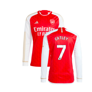 2023-2024 Arsenal Long Sleeve Home Shirt (Catley 7)