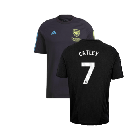 2023-2024 Arsenal Training Tee (Black) (Catley 7)