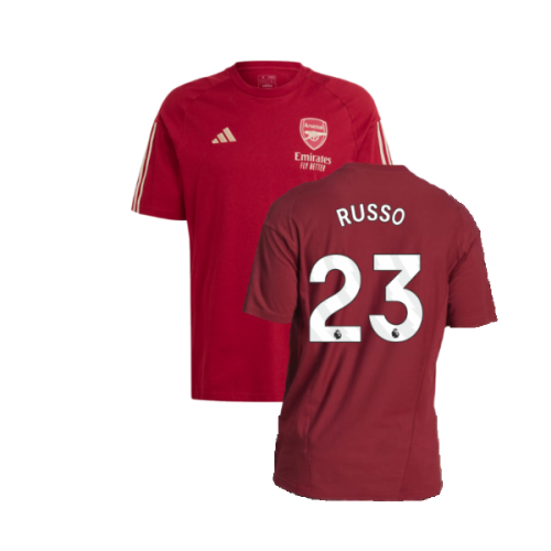 2023-2024 Arsenal Training Tee (Red) (Russo 23)