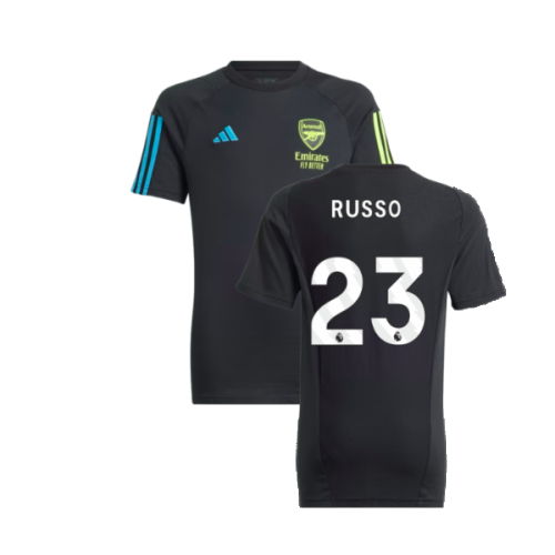 2023-2024 Arsenal Training Tee (Black) - Kids (Russo 23)