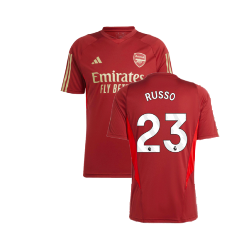 2023-2024 Arsenal Training Jersey (Red) (Russo 23)