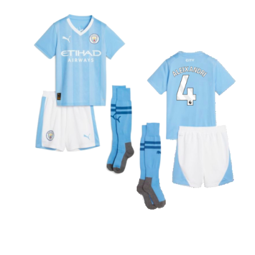 2023-2024 Man City Home Mini Kit (Aleixandri 4)