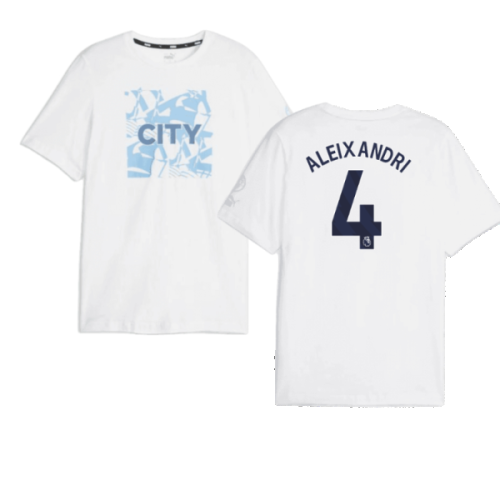 2023-2024 Man City FtblCore Graphic Tee (White) (Aleixandri 4)