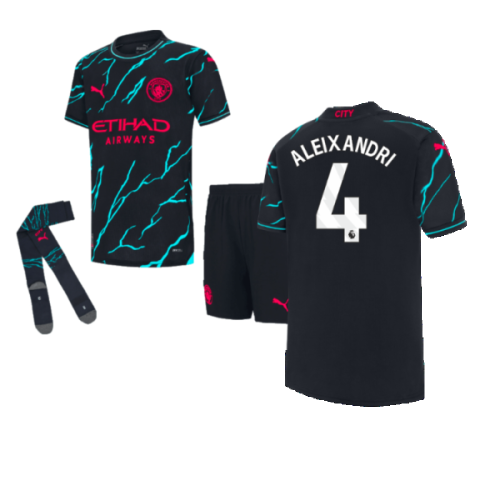 2023-2024 Man City Third Mini Kit (Aleixandri 4)