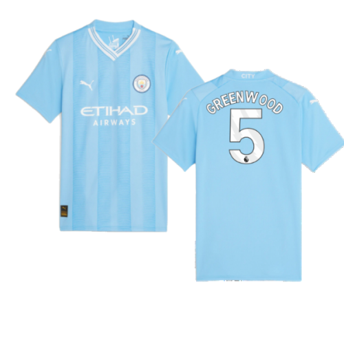 2023-2024 Man City Home Shirt (Ladies) (Greenwood 5)