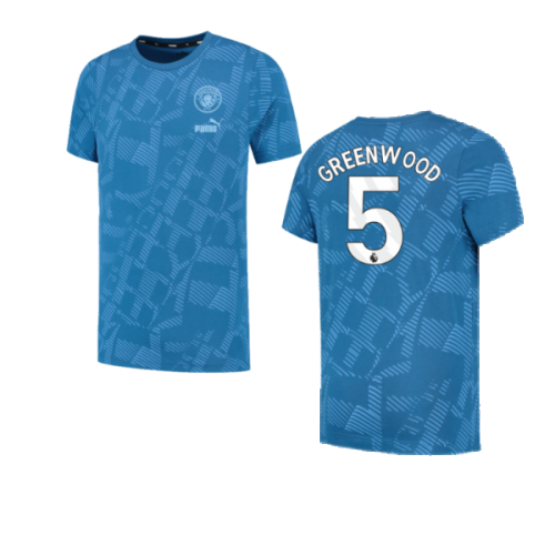 2023-2024 Man City FtblCore AOP Tee (Lake Blue) (Greenwood 5)