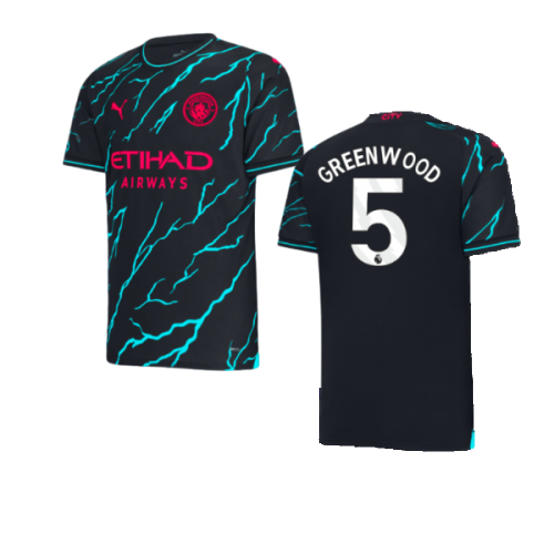 2023-2024 Man City Third Shirt (Greenwood 5)