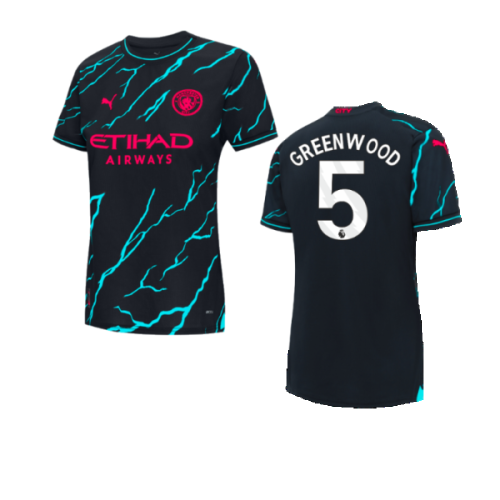 2023-2024 Man City Third Shirt (Ladies) (Greenwood 5)