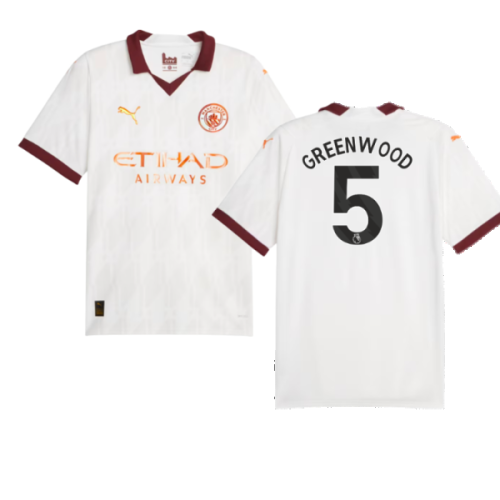 2023-2024 Man City Away Shirt (Greenwood 5)