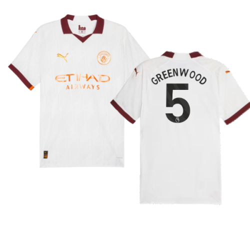 2023-2024 Man City Authentic Away Shirt (Greenwood 5)