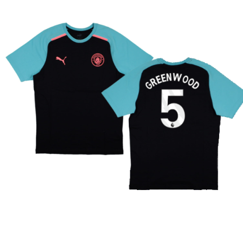 2023-2024 Man City Casuals Tee (Navy) (Greenwood 5)