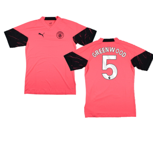 2023-2024 Man City Training Jersey Pro (Sunset Glow) (Greenwood 5)