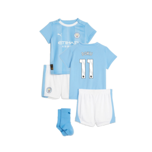 2023-2024 Man City Home Baby Kit (Doku 11)