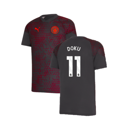 2023-2024 Man City Training Jersey (Strong Grey) - Kids (Doku 11)