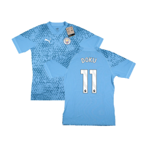 2023-2024 Man City Training Jersey Pro (Light Blue) (Doku 11)