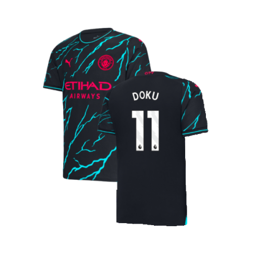 2023-2024 Man City Third Shirt (Doku 11)