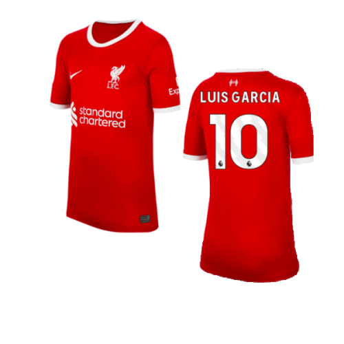 2023-2024 Liverpool Home Shirt (Kids) (Luis Garcia 10)