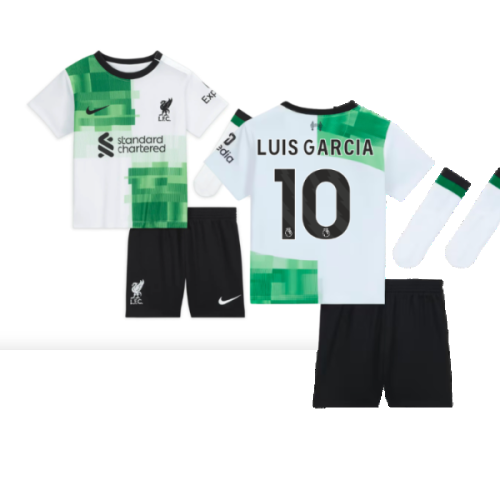 2023-2024 Liverpool Away Infant Baby Kit (Luis Garcia 10)