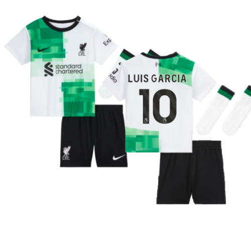 2023-2024 Liverpool Away Little Boys Mini Kit (Luis Garcia 10)