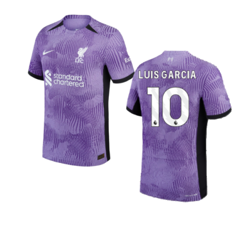 2023-2024 Liverpool Third Authentic Match Shirt (Luis Garcia 10)