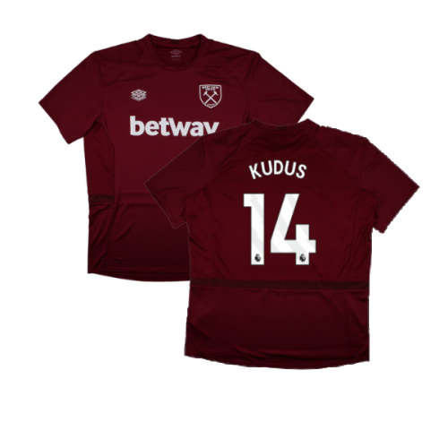 2023-2024 West Ham Training Jersey (Claret) (Kudus 14)