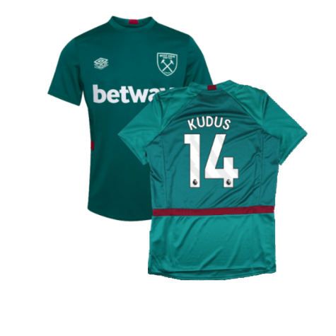 2023-2024 West Ham Training Jersey (Alexanderite) (Kudus 14)