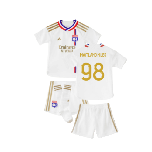 2023-2024 Olympique Lyon Home Mini Kit (Maitland Niles 98)