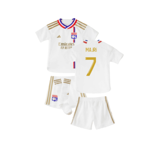 2023-2024 Olympique Lyon Home Mini Kit (Majri 7)