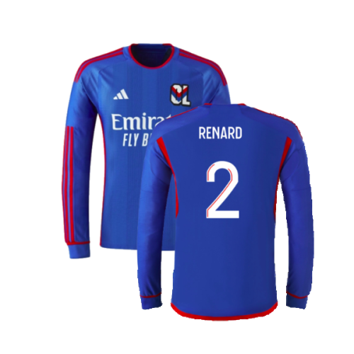 2023-2024 Olympique Lyon Long Sleeve Away Shirt (Renard 2)