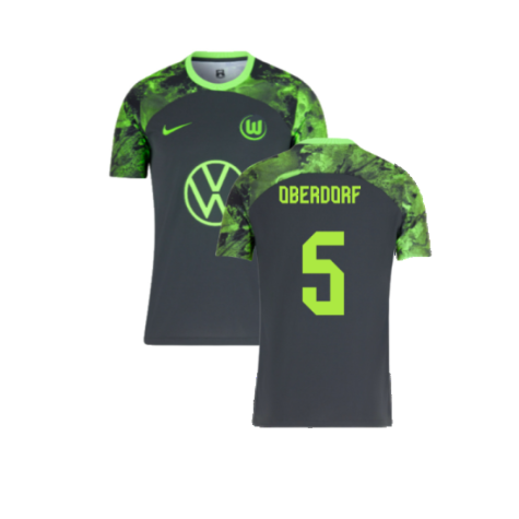 2023-2024 Wolfsburg Away Shirt (Oberdorf 5)