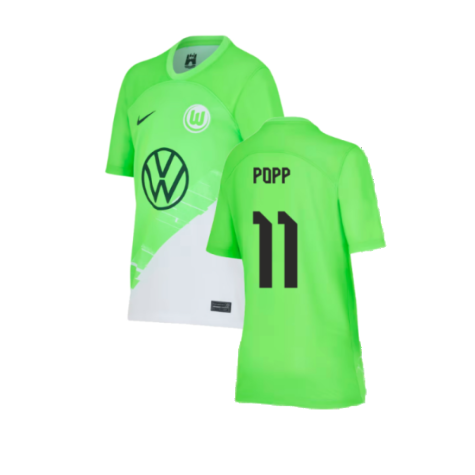 2023-2024 Wolfsburg Home Shirt (Kids) (Popp 11)