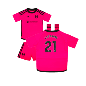 2023-2024 Fulham Away Little Boys Mini Kit (Castagne 21)