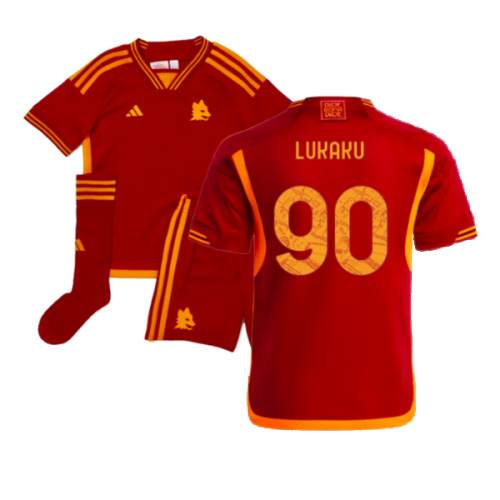 2023-2024 AS Roma Home Mini Kit (LUKAKU 90)