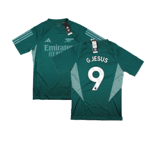 2023-2024 Arsenal EU Training Jersey (Rich Green) (G.Jesus 9)