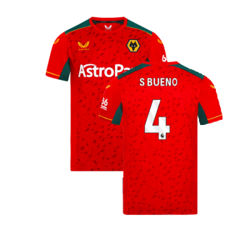 2023-2024 Wolves Away Shirt (S Bueno 4)