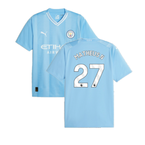 2023-2024 Man City Home Shirt (Matheus N 27)