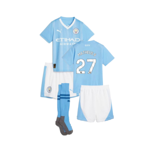 2023-2024 Man City Home Mini Kit (Matheus N 27)