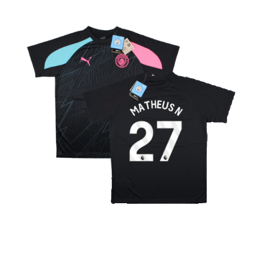 2023-2024 Man City Pre-Match Jersey (Dark Navy) - Kids (Matheus N 27)