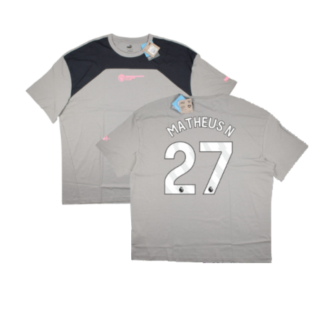 2023-2024 Man City FtblCulture Tee (Smokey Grey) (Matheus N 27)